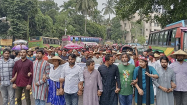 ঢাকার জুলাই গণসমাবেশে গণসংহতি আন্দোলনের নেতাকর্মীরা