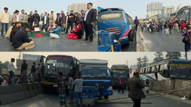 হাদি হত্যার বিচারের দাবিতে মহাসড়ক অবরোধ