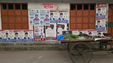 সময় পেরিয়ে গেলেও সরেনি পোস্টার-ফেস্টুন সময় পেরিয়ে গেলেও সরেনি পোস্টার-ফেস্টুন