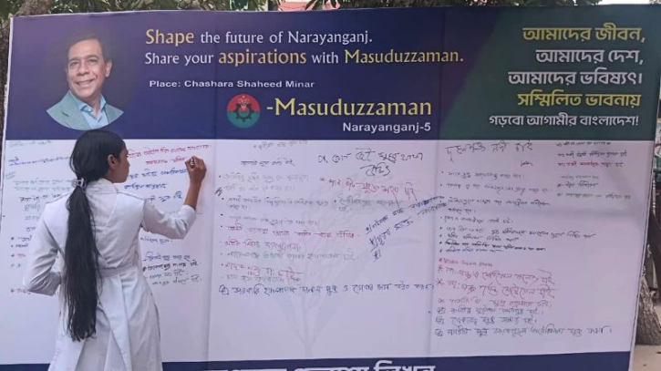 জনগণের আকাঙ্ক্ষা জানতে মাসুদুজ্জামানের ‘প্রত্যাশার ক্যানভাস’