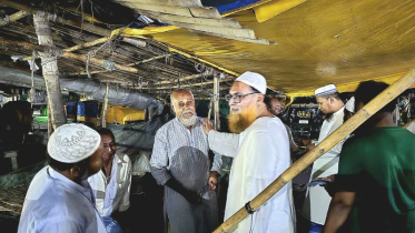 বন্দরে খেলাফত মজলিস প্রার্থী সিরাজুল মামুনের গণসংযোগ