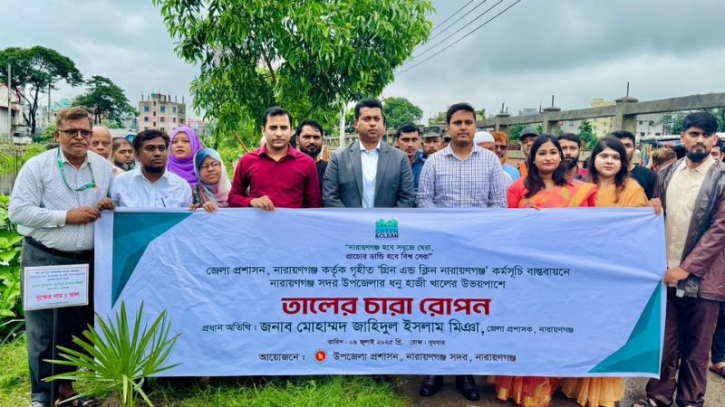 সিদ্ধিরগঞ্জে ৩০০ তাল গাছের চারা রোপণ করলেন ডিসি সিদ্ধিরগঞ্জে ৩০০ তাল গাছের চারা রোপণ করলেন ডিসি