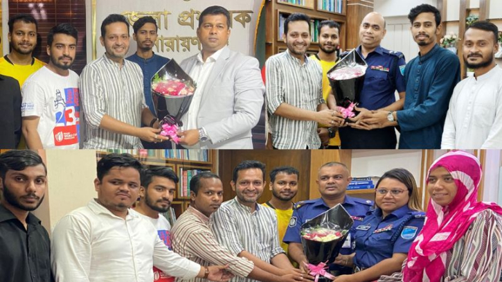 ডিসি-এসপিকে এনসিপির শুভেচ্ছা ডিসি-এসপিকে এনসিপির শুভেচ্ছা