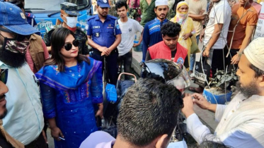 নগরীর যানজট নিরসনে অবৈধ স্থাপনা উচ্ছেদ অভিযান, জরিমানা 