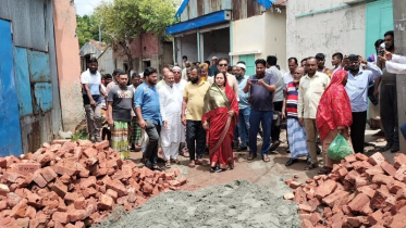 বন্দর ধামগড়ে ইস্পাহানী-বুনিয়াদি সড়ক মেরামতের কাজ উদ্বোধন