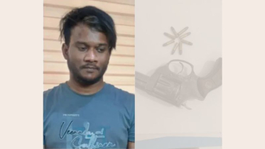 সোনারগাঁয়ে বিদেশি পিস্তল ও ৮ রাউন্ড গুলিসহ যুবক আটক
