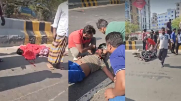 লিংকরোডে মোটরসাইকেলের ধাক্কায় নারী পথচারীর মৃত্যু