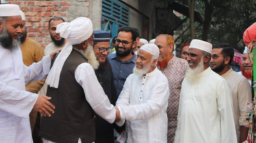 কলাগাছিয়ায় মাওলানা মঈনুদ্দিন আহমাদের গণসংযোগ