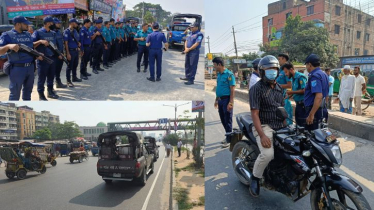 সতর্ক অবস্থানে পুলিশ, জেলাজুড়ে টহল কার্যক্রম জোরদার সতর্ক অবস্থানে পুলিশ, জেলাজুড়ে টহল কার্যক্রম জোরদার