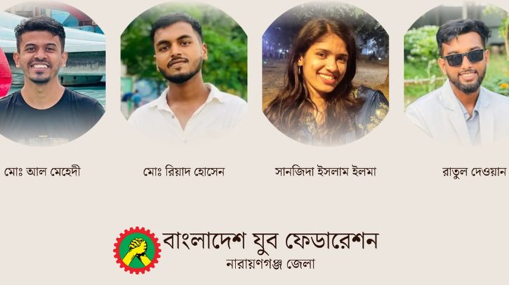 যুব ফেডারেশনের জেলা কমিটিতে নতুন ৪ সদস্য