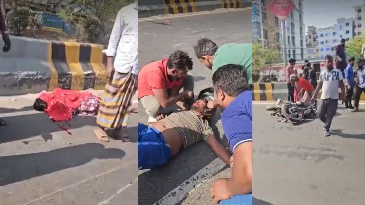 লিংকরোডে মোটরসাইকেলের ধাক্কায় নারী পথচারীর মৃত্যু