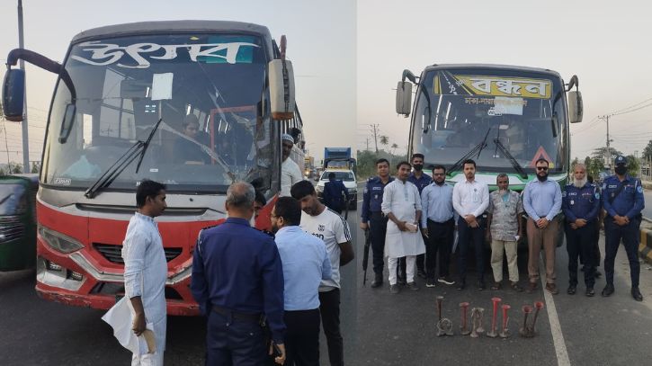 শব্দদূষণ রোধে অভিযান: ৫ যানবাহনকে জরিমানা, হর্ন জব্দ