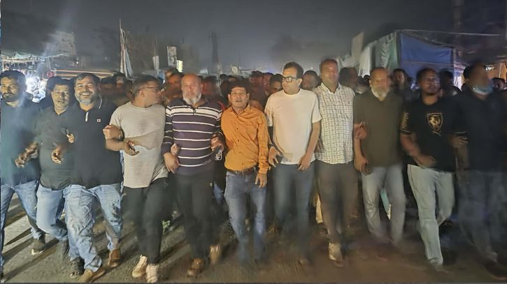 রিয়াদ চৌধুরীর নেতৃত্বে ফতুল্লায় বিএনপির মিছিল