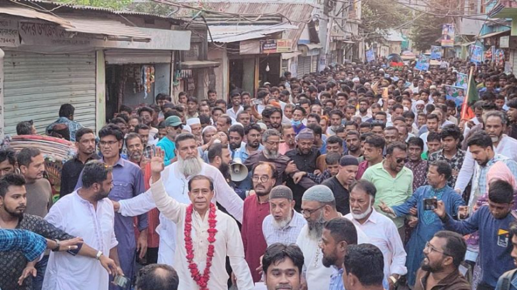 বন্দরে মাসুদুজ্জামানের গণসংযোগে হাজারো মানুষের ঢল