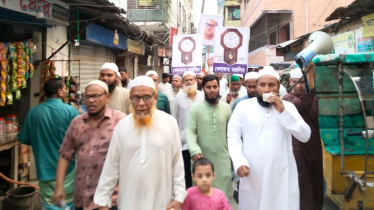 জামতলায় সিরাজুল মামুনের পক্ষে গণসংযোগ