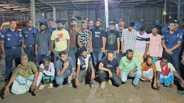 যৌথ অভিযানে চাঁদমারি এলাকার ১৬ মাদকসেবী গ্রেফতার