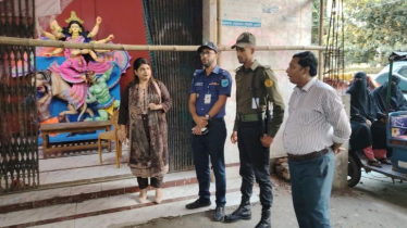 সোনারগাঁয়ে দুর্গাপূজা ঘিরে প্রশাসনের তৎপরতা, ইউএনও’র নির্ঘুম তদারকি