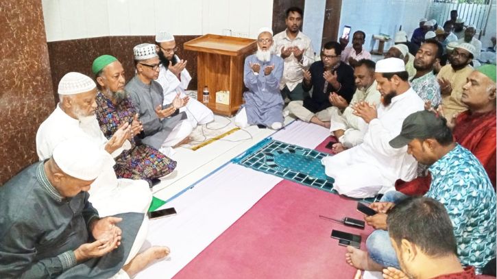 বিএনপি নেতা ইব্রাহিমের রুহের মাগফেরাত কামনায় দোয়া