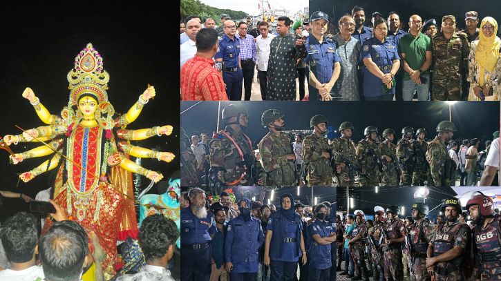 নির্বিঘ্নে পূজা আয়োজনে প্রশংসিত প্রশাসন