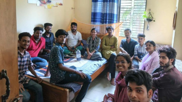 ডেঙ্গু আক্রান্ত বিপ্লবকে দেখতে গেলেন ছাত্র ফেডারেশন