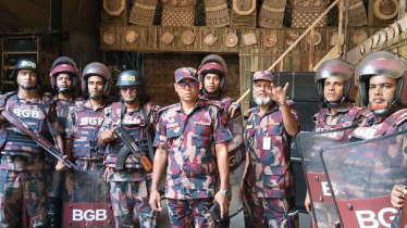 শহরে পূজামণ্ডপ পরিদর্শনে বিজিবি