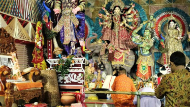 মহাসপ্তমী: কলাবউ স্নান ও নবপত্রিকা স্থাপন