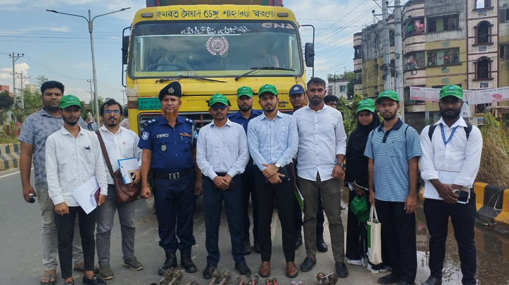 শব্দদূষণ বিরোধী অভিযানে জরিমানা ও হর্ন জব্দ শব্দদূষণ বিরোধী অভিযানে জরিমানা ও হর্ন জব্দ