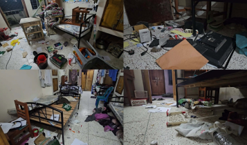 তোলারাম কলেজ ছাত্রাবাসে ছাত্রদলের ভাঙচুর-লুটপাটের অভিযোগ