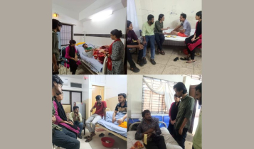 তোলারাম কলেজে সংঘর্ষে আহতদের দেখতে গেল ছাত্র ফেডারেশন