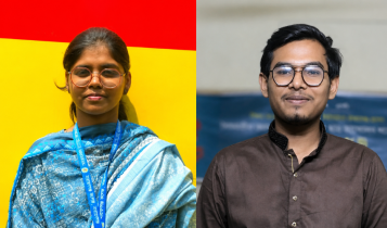 ২ নম্বর গেটে রাস্তা দখল করে বাস, স্থানান্তরের দাবি ছাত্র ফেডারেশন