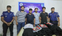 নিষিদ্ধ সংগঠনের প্রচারসামগ্রী তৈরির অভিযোগে সদর থানায় গ্রেপ্তার ৪