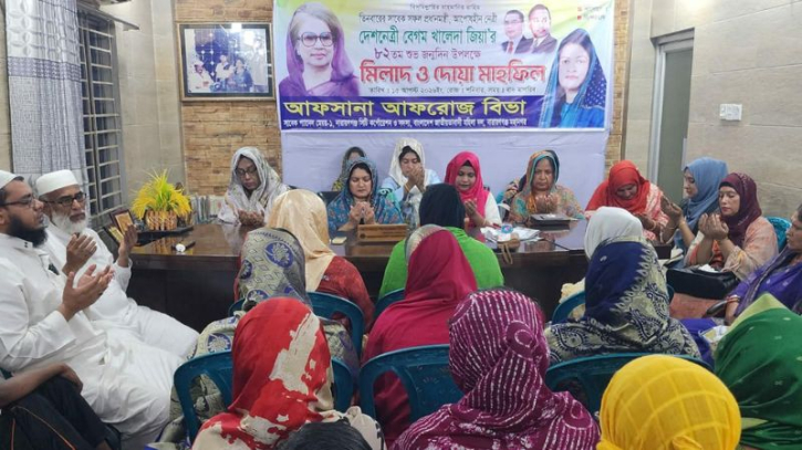 খালেদা জিয়ার জন্মবার্ষিকীতে বিভা হাসানের দোয়া