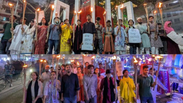 দেশব্যাপী ধর্ষণ-হত্যার বিচার দাবিতে অবস্থান ও মশাল মিছিল