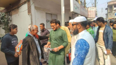 নারায়ণগঞ্জ-৫: বন্দরে নাহিদের নির্বাচনী গণসংযোগ