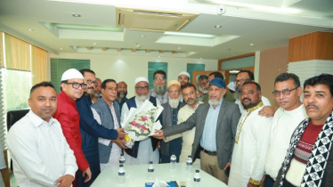 মাসুদুজ্জামানের সঙ্গে বিএনপি জোট প্রার্থী মনির কাসেমীর সাক্ষাৎ