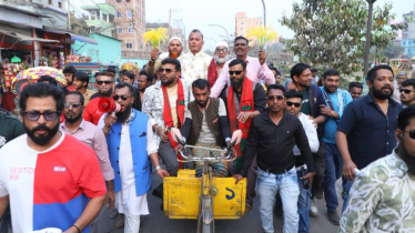 ধানের শীষের পক্ষে হাসান আহাম্মেদের গণসংযোগ