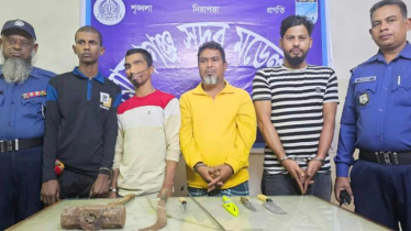 বাবুরাইলে ডাকাতির প্রস্তুতিকালে ৪ জন গ্রেপ্তার