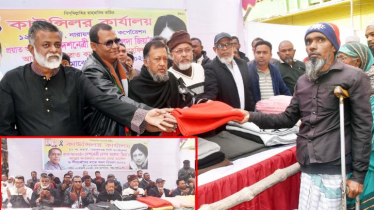 মাসুদুজ্জামানের শীতবস্ত্র বিতরণ: ধানের শীষের পক্ষে ঐক্যের ডাক