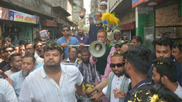 আবুল কালামের গণসংযোগে যুবদল নেতা দর্পণের শোডাউন