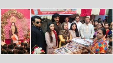 বন্দরে সরস্বতীপূজা উপলক্ষে শিক্ষাসামগ্রী ও শীতবস্ত্র বিতরণ