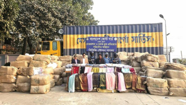 ফতুল্লায় ২০ কোটি টাকার ভারতীয় শাড়িসহ পাচারকারী আটক