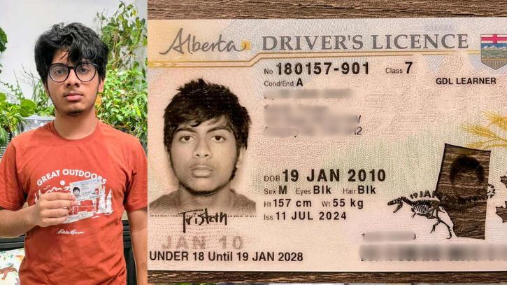 ত্রিস্তান সাহার কানাডিয়ান লার্নার্স ড্রাইভিং লাইসেন্স অর্জন