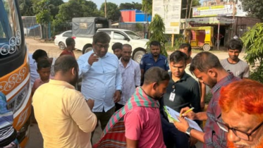 শব্দদূষণবিরোধী অভিযানে ৪ যানবাহনকে জরিমানা, হর্ন জব্দ