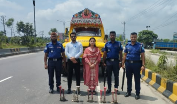 শব্দদূষণবিরোধী অভিযানে ৫ যানবাহনকে জরিমানা, জব্দ ৫ হর্ন