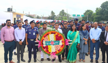 জুলাই শহীদ দিবসে স্মৃতি স্তম্ভে শ্রদ্ধা নিবেদন
