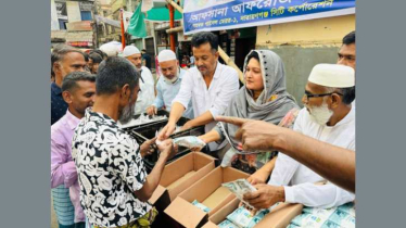 নিতাইগঞ্জে বিভা হাসানের উদ্যোগে পুষ্টিকর খাবার বিতরণ