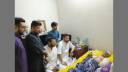 স্বপন চৌধুরীর শয্যাপাশে  বিএনপি নেতা এস. আলম রাজীব