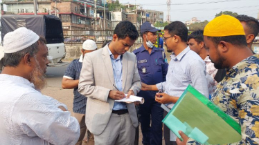 সোনারাগাঁয়ে যানজট নিরসনে ভ্রাম্যমান আদালতের অভিযান, জরিমানা