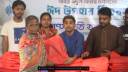 গণসংহতি আন্দোলনের শাড়ি বিতরণ