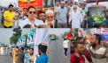 নারায়ণগঞ্জে ফুলের শুভেচ্ছা ও নেতাকর্মীদের ভালোবাসায় সিক্ত প্রধানমন্ত্রী